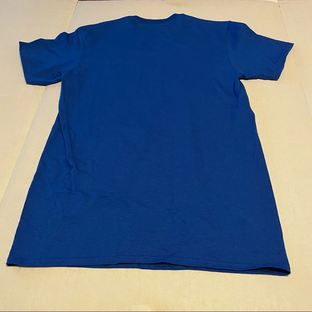 Masters of the Universe He-Man Men SZ‎ Small Blue Short Sleeve Shirt 80s Cartoon